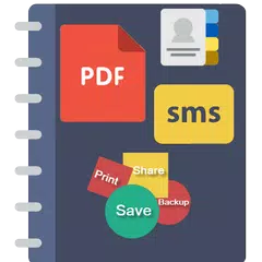 SMS BACKUP 2 PDF,CONTACT BACKUP,SMS EXPORT,CONTACT APK Herunterladen