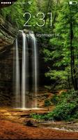 Waterfalls Paradise Lock Screen Plakat