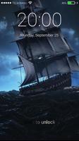 Battle Pirate Ship Lock Screen 截图 1