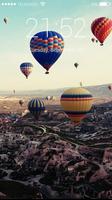 Hot Air Balon Lock Screen HD captura de pantalla 3