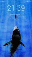 Hungry Shark Lock Screen syot layar 1