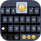 Black Night Emoji Keyboard आइकन