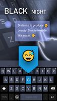 Black Night Emoji Keyboard स्क्रीनशॉट 2