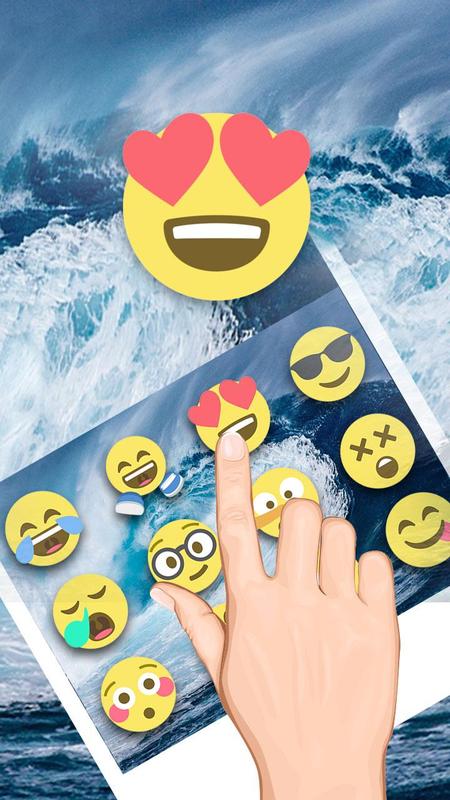 blue wave keyboard theme