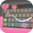 Calm Black & Pink Keyboard-icoon