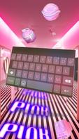 Calm Black & Pink Keyboard-poster
