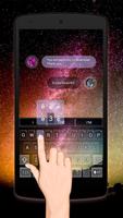 Colorful Galaxy Keybaord Theme poster