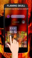 Flaming Skull Keybaord Theme 海報