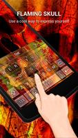 Flaming Skull Keybaord Theme تصوير الشاشة 1