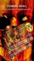Flaming Skull Keybaord Theme captura de pantalla 2