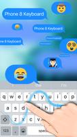 Phone 8 Emoji Keyboard capture d'écran 2