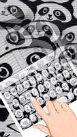 Panda Emoji Keyboard Theme Plakat