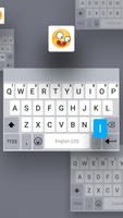 White Emoji Keyboard Theme - Pearl White & Emoji اسکرین شاٹ 1