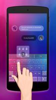 Pink Galaxy Keybaord Theme Plakat