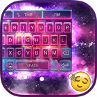 Theme of Galaxy Glitter Zeichen