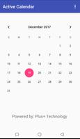 Active Calendar Affiche