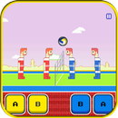 Volleyball Spike: two player physics game aplikacja