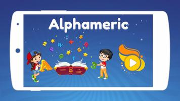 Alphameric - learning & tracing app for kids Affiche