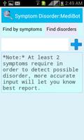 Symptom Disorder:MediBot स्क्रीनशॉट 1