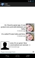 Private Calls and SMS Affiche