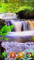Flowing Waterfall HD. Plakat