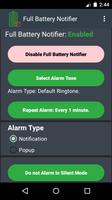 Full Battery Notifier Affiche