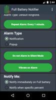 Full Battery Notifier capture d'écran 1