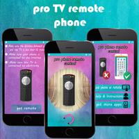 PRO TV  remote control phone Affiche