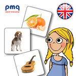 English audio flashcards icon