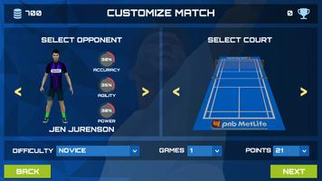 3D Pro Badminton Challenge скриншот 2
