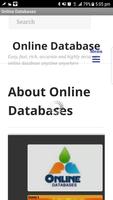 Online Database capture d'écran 2