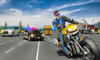 Tricky Moto Racing Traffic Highway Driving постер