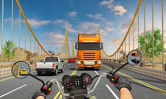 Tricky Moto Racing Traffic Highway Driving скриншот 1