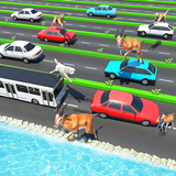 Animal Pets Traffic Highway Cross icône