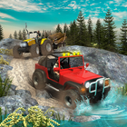 Offroad Long Trailer Truck Sim - Jeep Prado Games biểu tượng