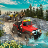 Offroad Long Trailer Truck Sim - Jeep Prado Games icône