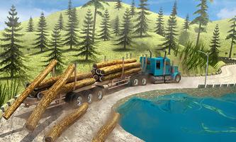 Offroad Long Trailer Truck Sim - Jeep Prado Games screenshot 2