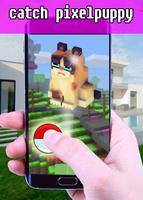 Catch Pixelpuppy Craft Pet Go! captura de pantalla 1