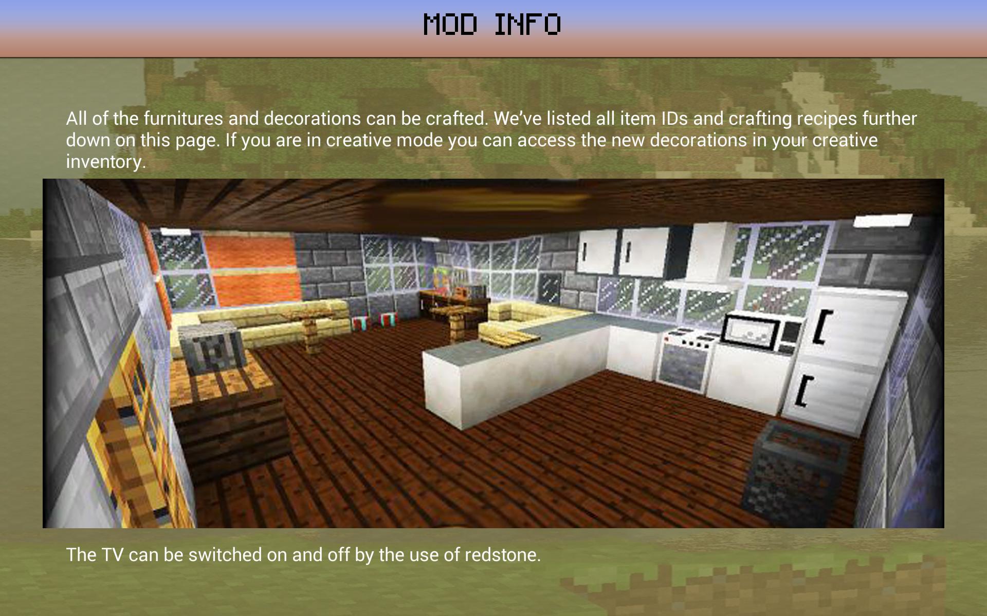 Decoration Furniture Mod Mcpe For Android Apk Download