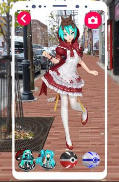 Pocketgirl Vocaloid Ar Dance Anime Hatsune Miku For Android