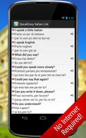 SpeakEasy Italian LT ~ Phrases ภาพหน้าจอ 3