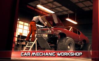 Poster Monster Truck Mechanic Garage