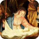Jesus in Manger Live Wallpaper icône