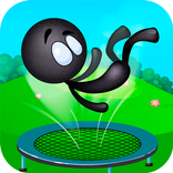 Stickman Trampline Flip Jumping Game