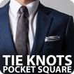 Men Pocket Squares Folding Designs - Tie Knots