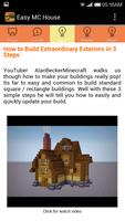 Build Minecraft House Easy capture d'écran 3