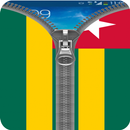 Togo Flag Zipper Screenlock APK