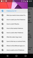 Easy guide for Pokemon go fans poster