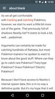 برنامه‌نما Easy guide for Pokemon go fans عکس از صفحه