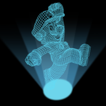 Hologram Mario 3D Simulator